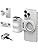 TELESIN Upgraded Magnetic Phone Camera DSLR Style Shutter Grip for iPhone & Android with Anti-Drop Detachable Wireless Shutter Button - 1/4" Screw - FunShot Comfort Ergonomic Camera Grip Handle Holder