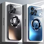 New Luxury Glass Camera for Magesafe Magnetic Wireless Charge Case for IPhone 17 13 12 11 Pro Max 16 15 14 Plus Shockproof Cover