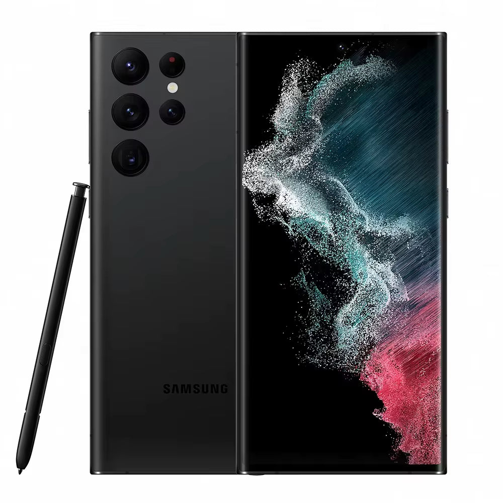 Samsung Galaxy S22 Ultra 5G Refurbished Smartphone 128GB 6.8" Display 8K Camera Unlocked US Version S908U1