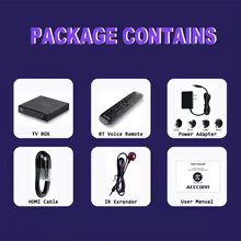 Aceconn 4K Linux Smart TV Box | Dual WiFi | HEVC VP9 | OTT Streaming Device with Remote