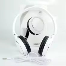 Universal Foldable Over-Ear Wired Headphones – HiFi Stereo Sound, 3.5mm Jack, Portable Headset