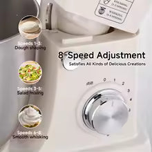 SUNATUR Electric Stand Mixer Professional Kitchen Mixer Dough Mixer Egg Beater Cream Whisk for Home & Commercial Use