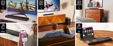 Dolby Atmos Soundbar 2.1 Channel Bluetooth 5.3 TV Sound Bar with Subwoofer Smart Home Audio System